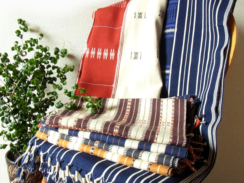 ナガ族ボディクロス&ショール ナガ族の織物